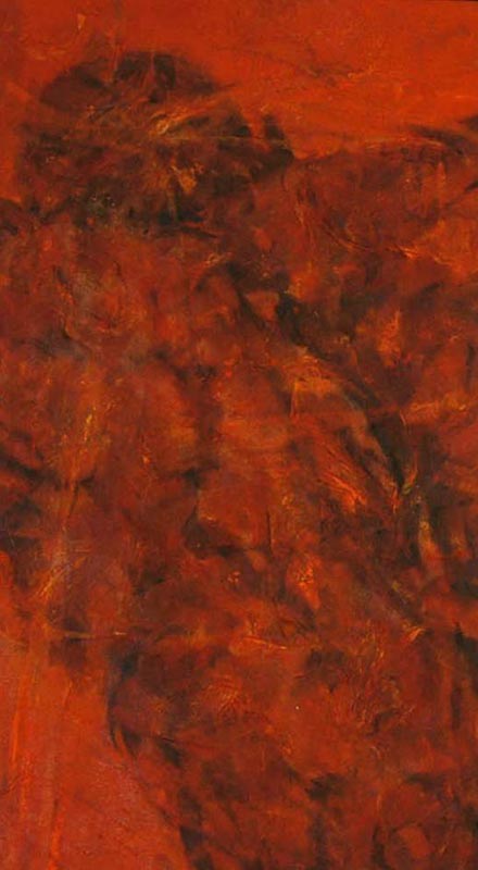 <span style="font-size: 9px !important;">2 </span> "A L'INFINITO M'ERGO" 1997 </br> t. m. su tela  92x52
